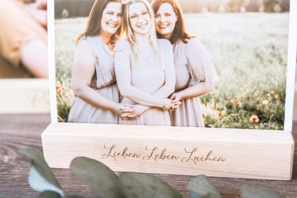 Fotohalter / Fotoaufsteller / Kartenständer - personalisiert